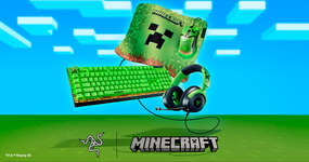 クリーパーをフィーチャーした「Minecraft」版のゲーマー向けキーボードやマウスがRazerからのサムネイル画像