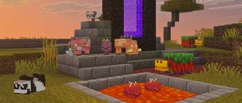 「Minecraft」，テスト版でベビーパンダ，ベビーホグリンなど5種のモブのビジュアルを刷新。2026年の子どもモブのデザイン変更はこれでひと段落へのサムネイル画像